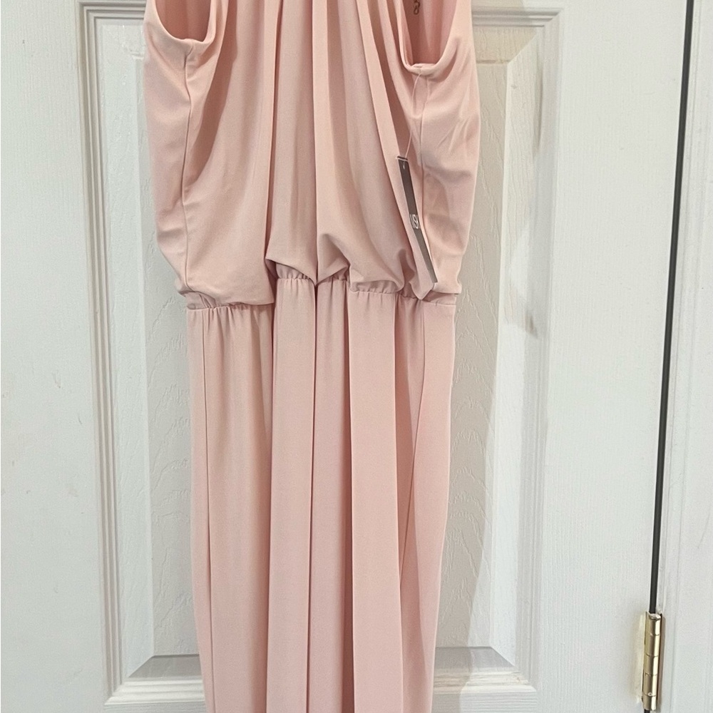 Elegant Pink Sleeveless Dress